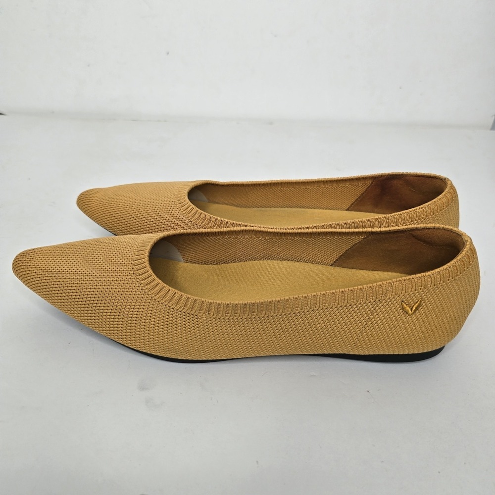 Vivaia Aria 5 Pointed-Toe Ballet Flats Shoes Ginger Yellow Women's 9 39.5 Womens - Picture 5 of 13